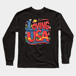 I Loving USA Long Sleeve T-Shirt